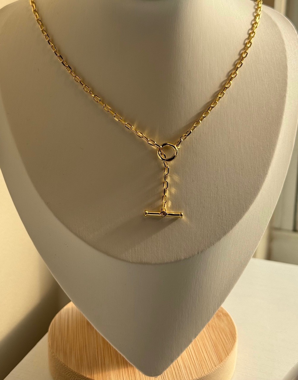 Gold Toggle Chain Necklace