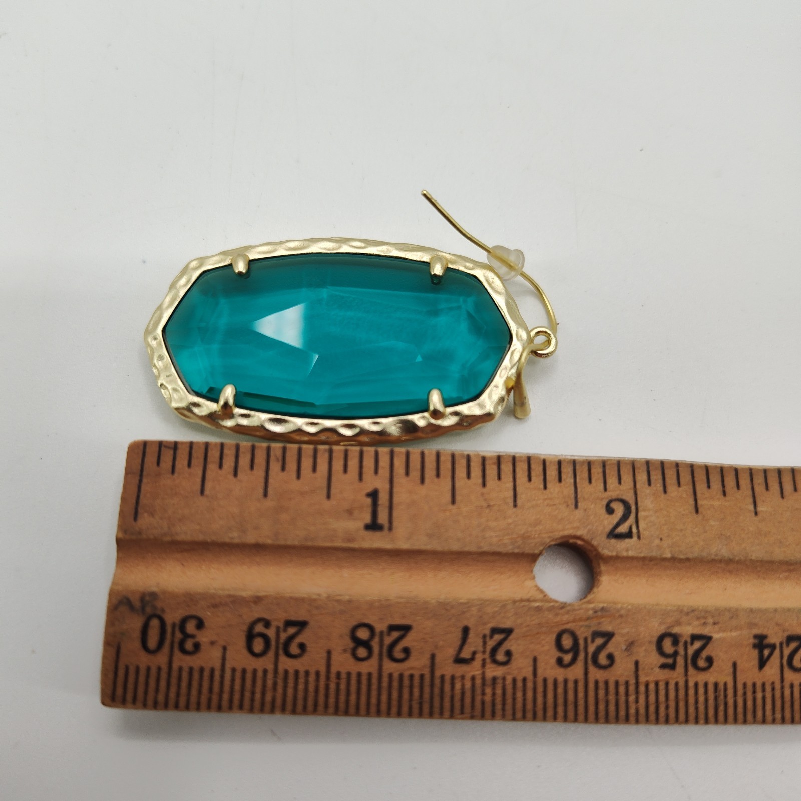 Kendra Scott Dangle Drop Earrings In Blue Illusion/Gold w/ Original Branded Bag