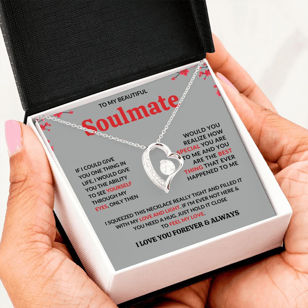 Soulmate Necklace Gift, Romantic Jewelry for Her, Perfect for Any Occasion