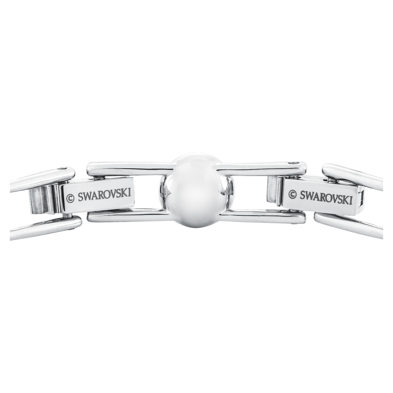 Swarovski Una Angelic Tennis Bracelet Round Cut, Small, White, Rhodium Plated