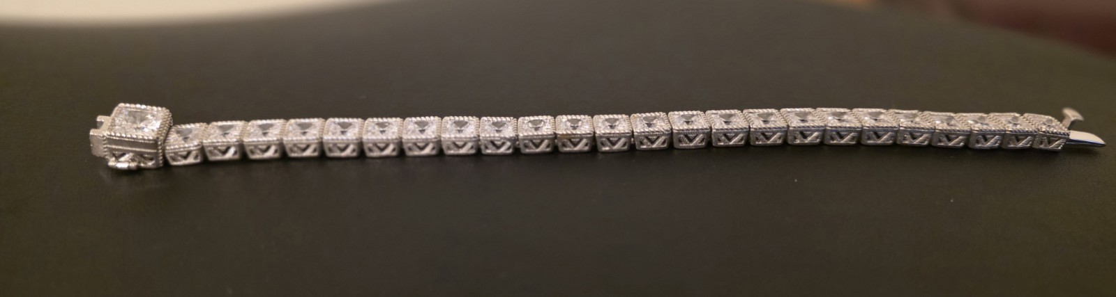 Judith Ripka Sterling Silver Diamonique CZ 925 Tennis Bracelet Small 6.75″