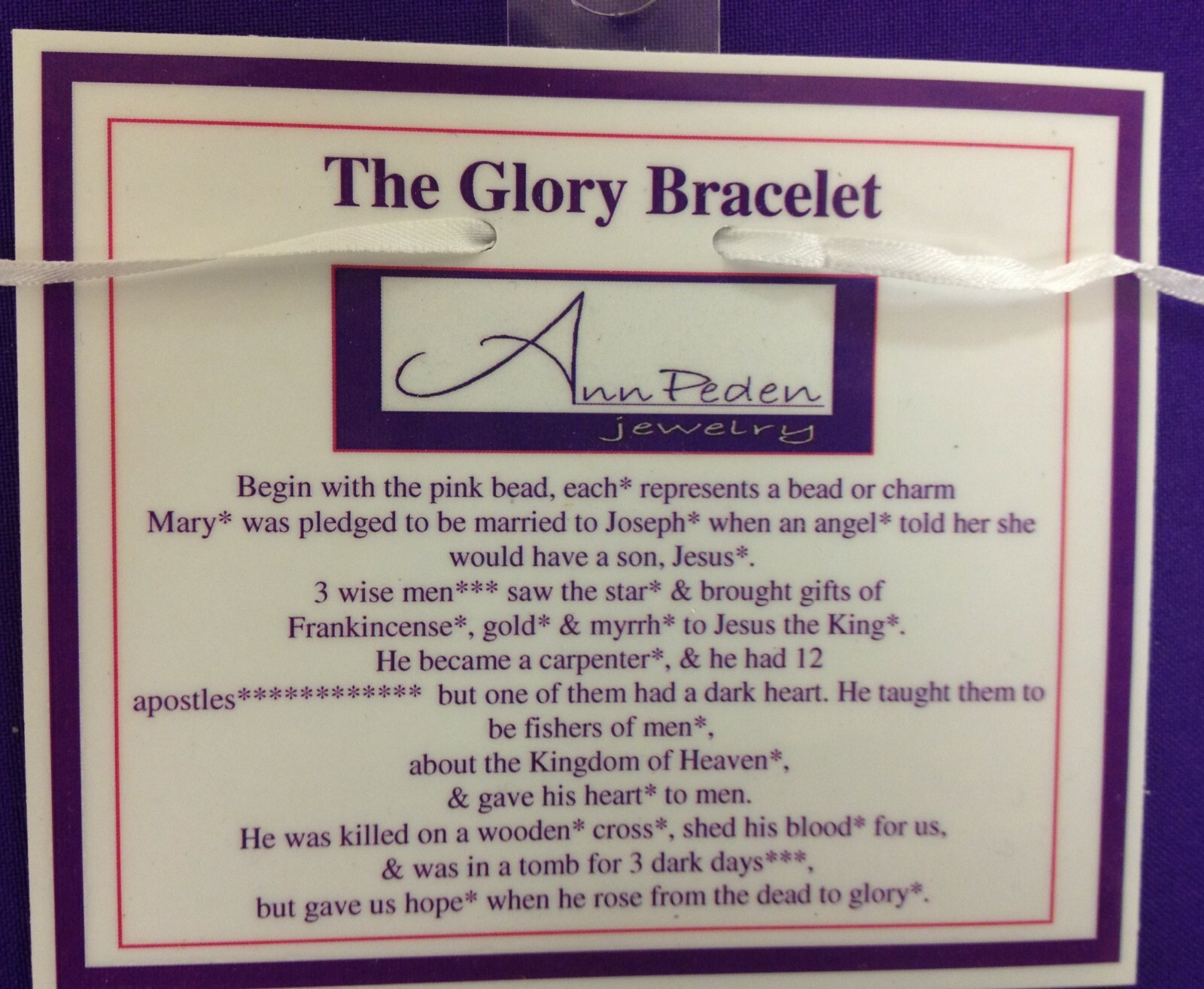 Story of Jesus’s Life, Christmas Easter Bracelet, Faith Inspiration Resurrection