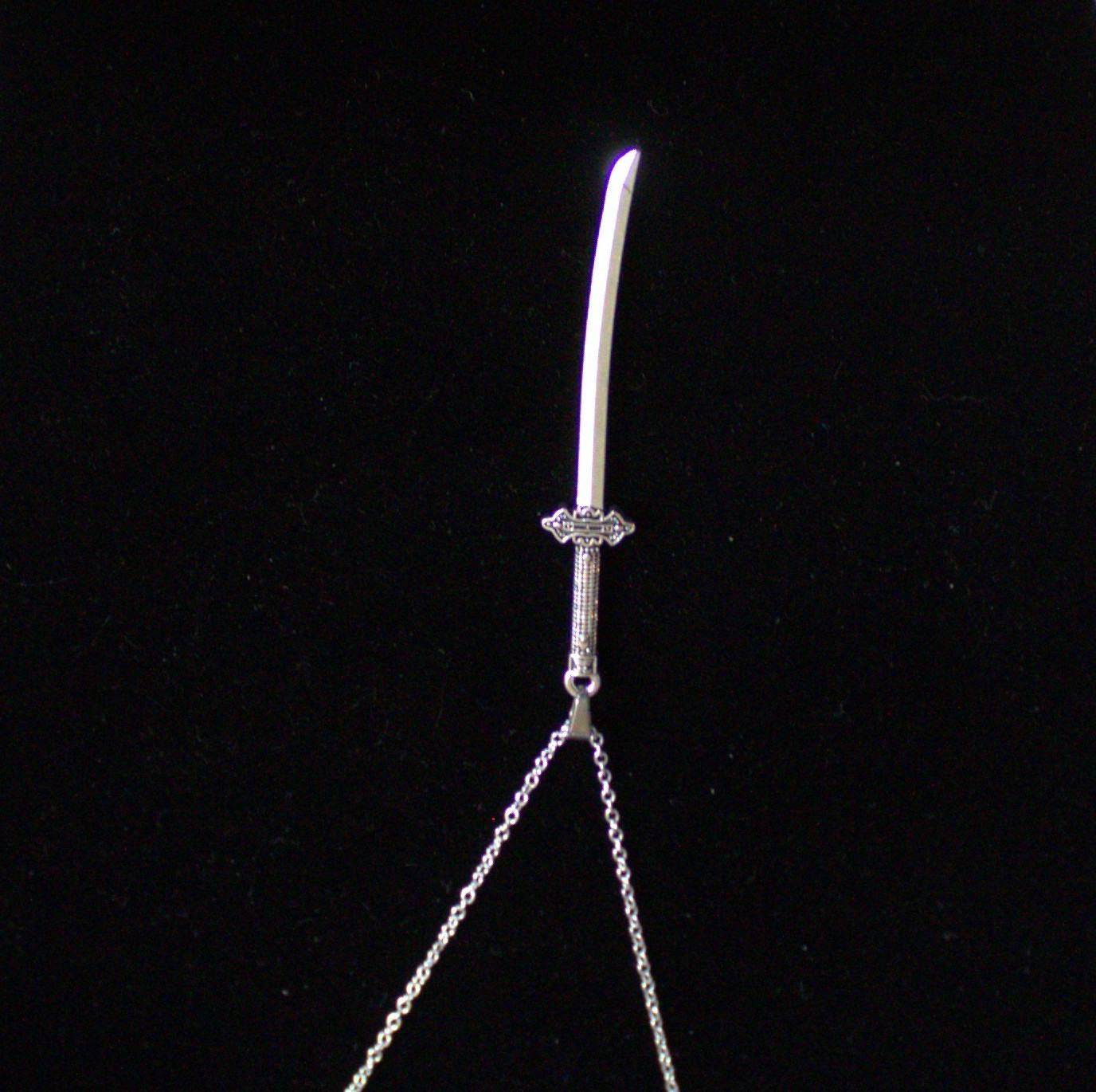 One Sword Necklace 20 Inch Rolo Silver Chain Gift Any Occasion Sexy Gothic