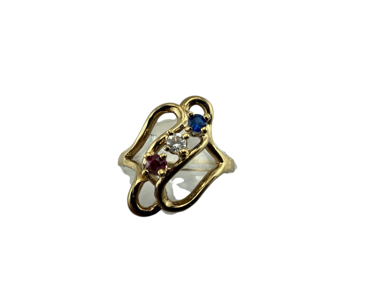 USA Red White and Blue Ring Women’s Cocktail jewelry Size