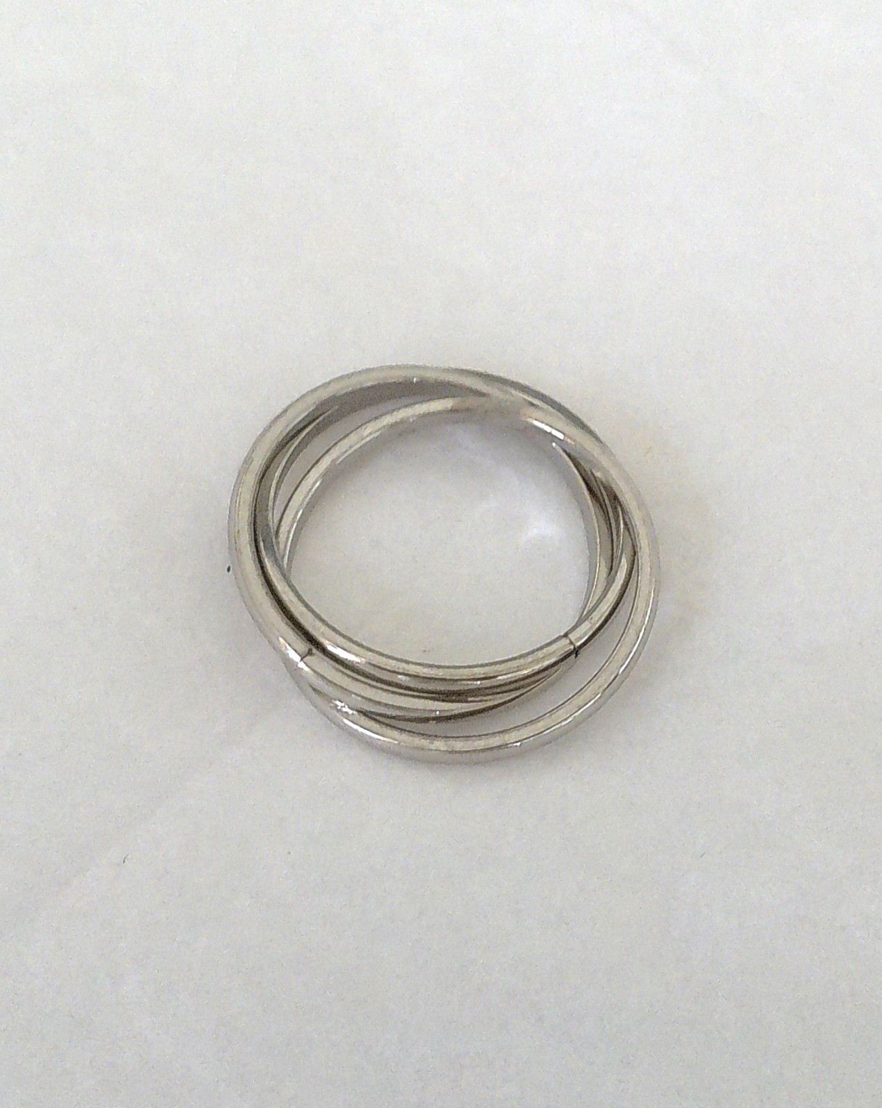 New Stainless Steel Triple Band Spinner Ring Size 8.25 for All Occasions
