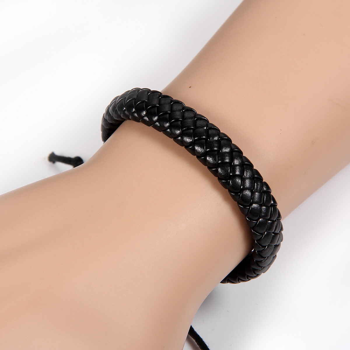 Men’s Women’s Wrap Braided Leather Bracelet Cuff Bangle Adjustable Wristband
