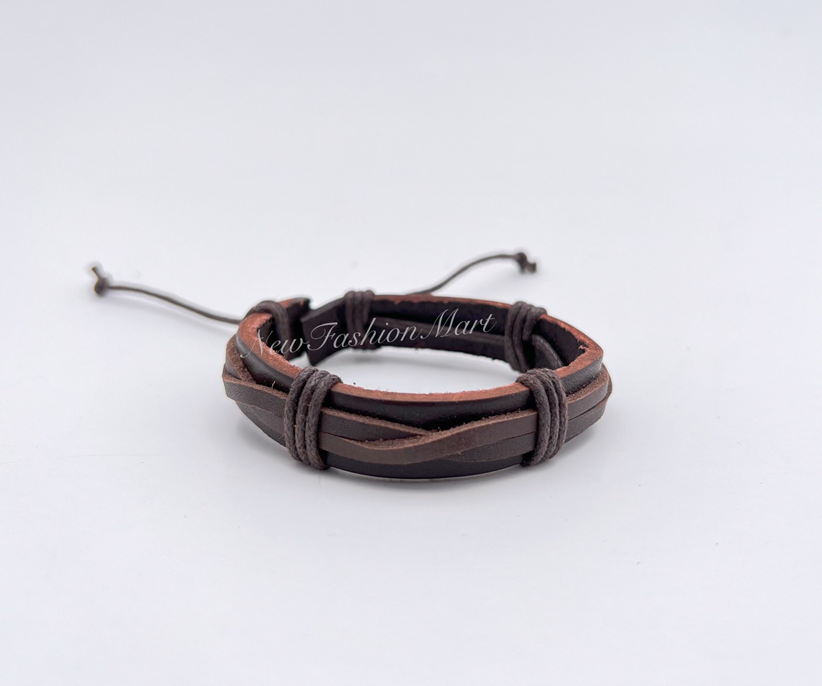 New Unisex Adult Leather Wrist Bracelets ($9.99 for Set of 5)