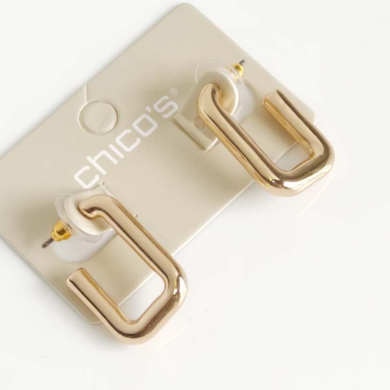 New 25mm Chicos Statement U Hoop Earrings Gift Chic Women Party Vacation Jewelry