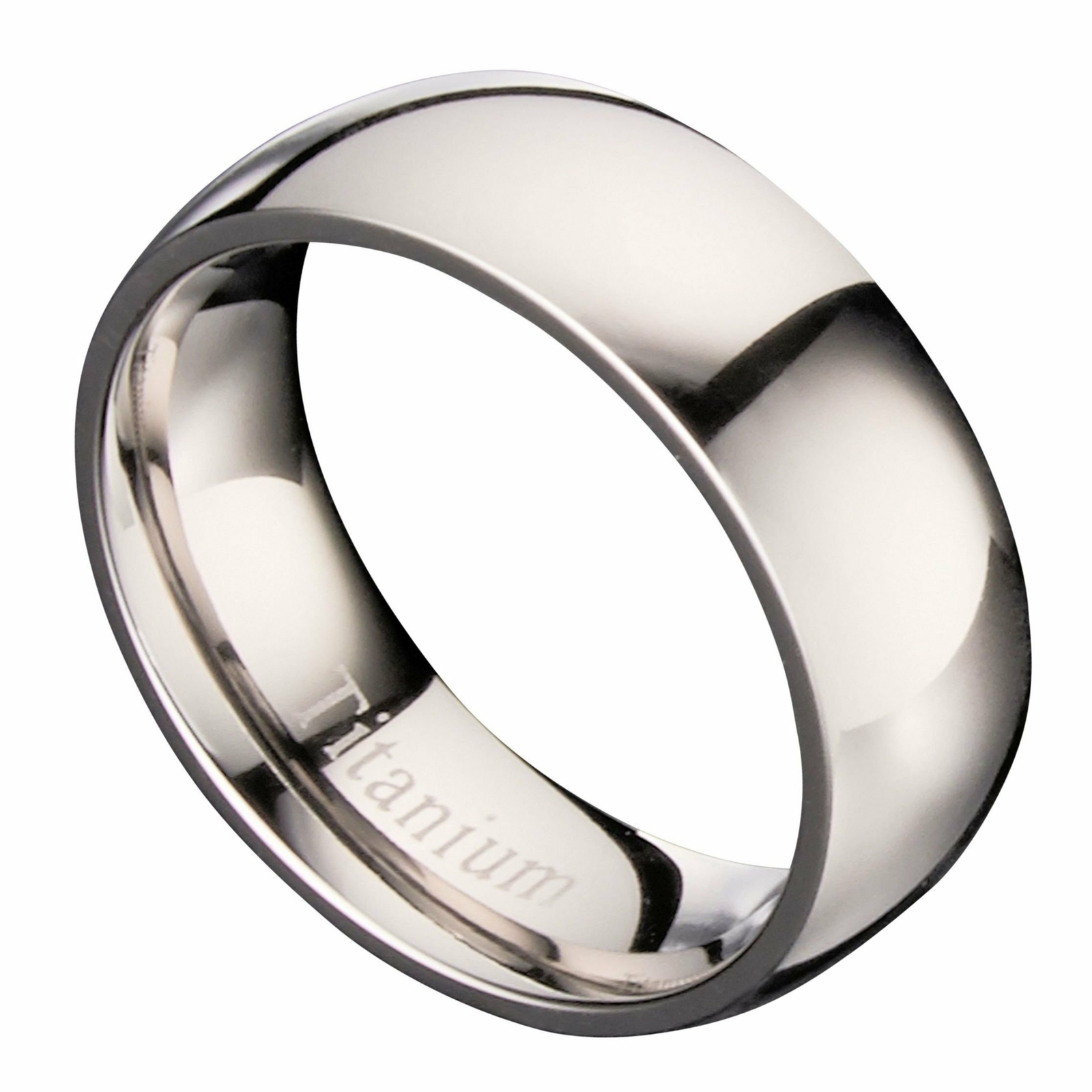 Titanium 3mm-9mm Wedding Band Polished Comfort Fit Ring