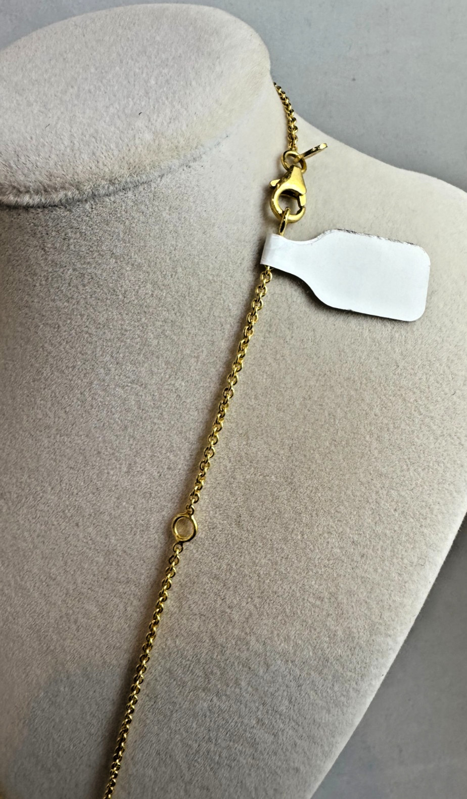 Bronze Milor Italy Necklace With Square Pendant. 5.49g. L- 18 in