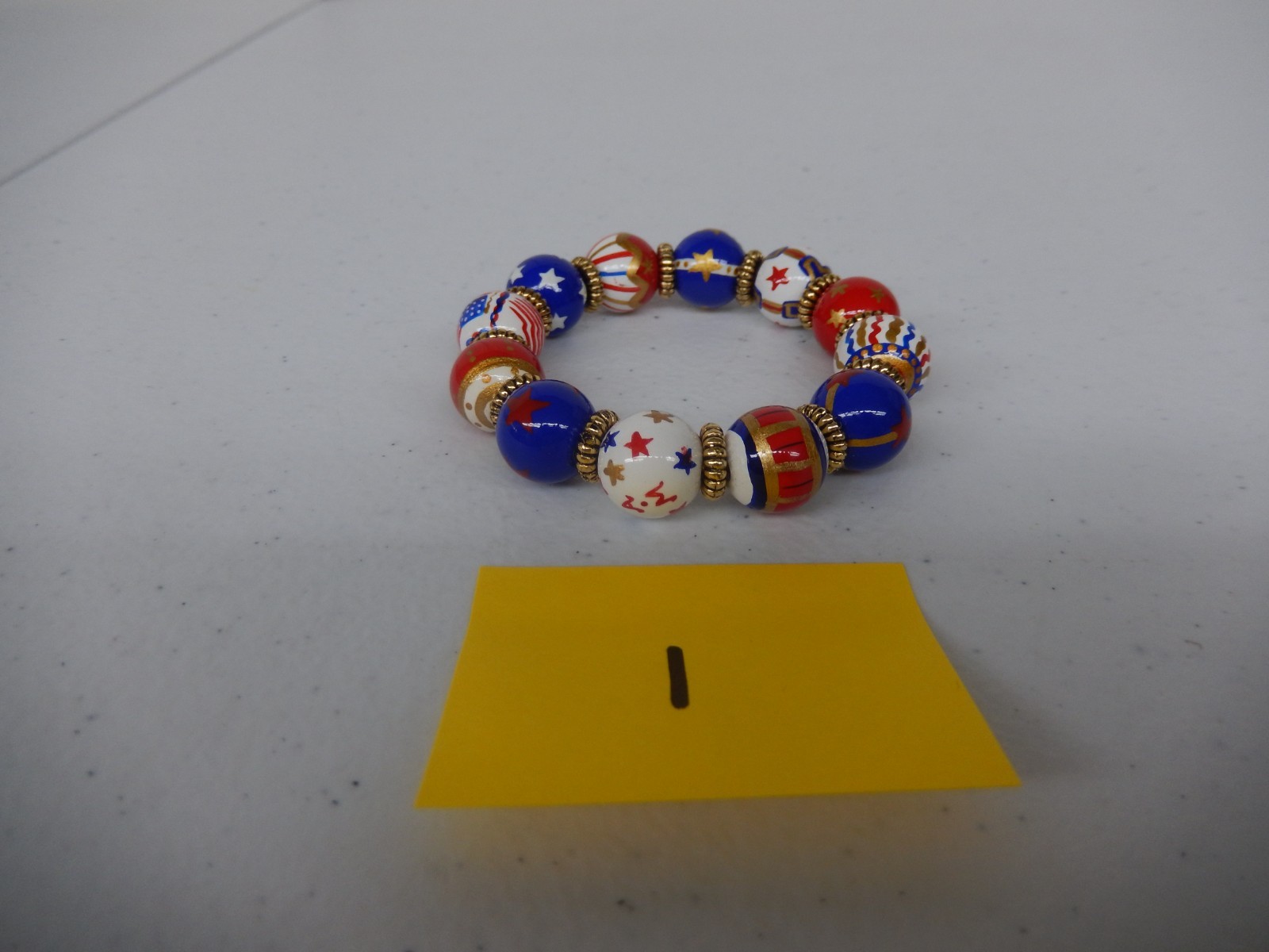 Patriotic Red White Blue Bead Bracelets – YOU PICK (See Description)