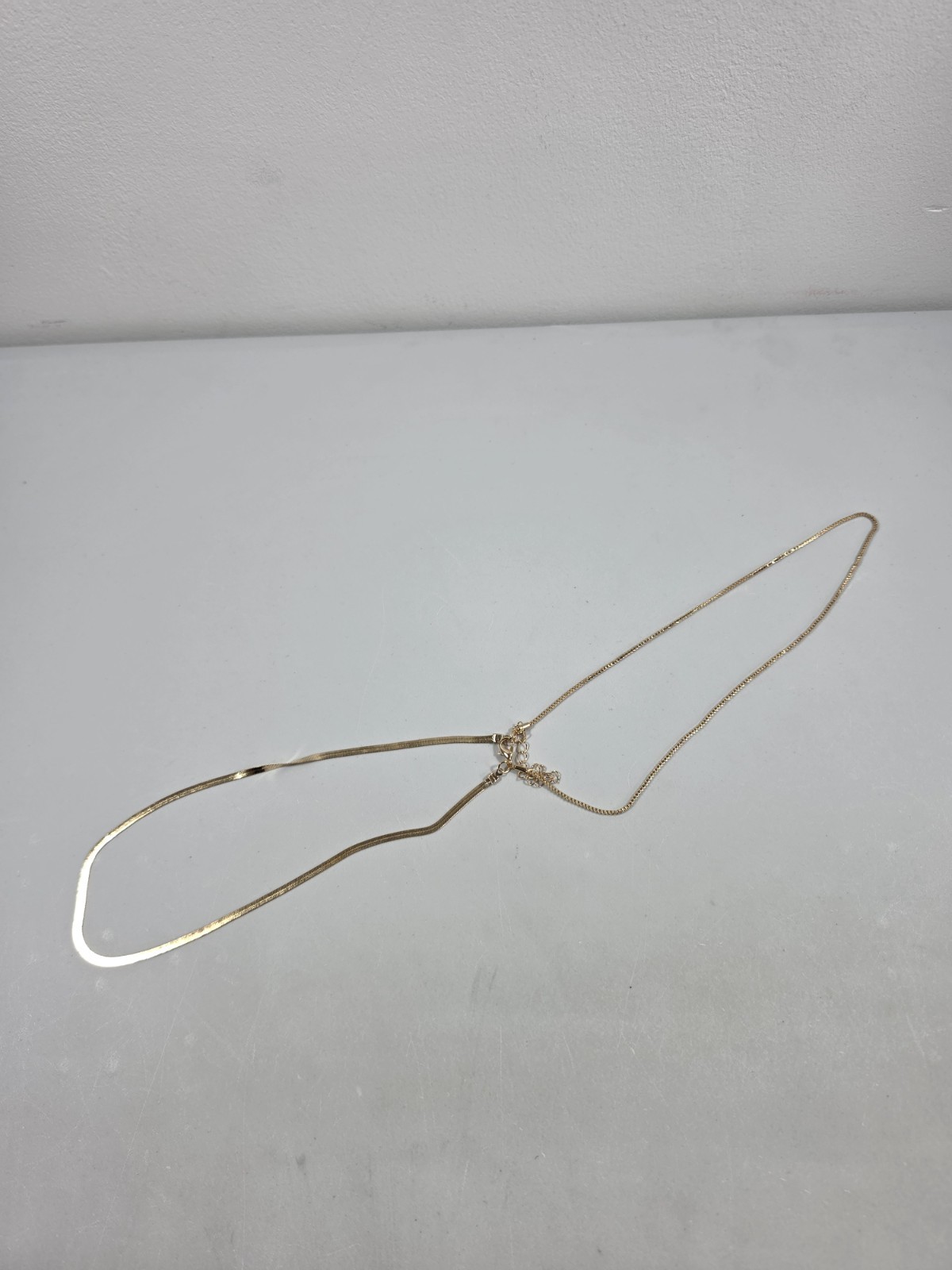 Ling & Bai Snake Chain Gold Necklace Unisex For Him Or Her Brand-New
