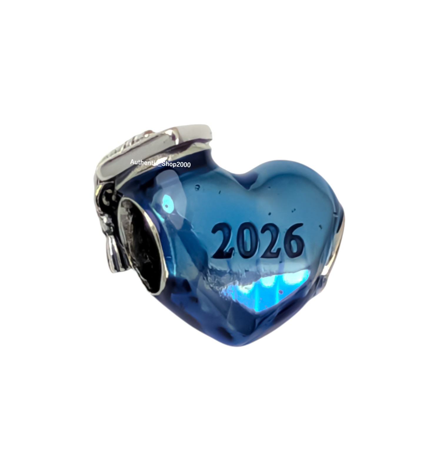 NEW 100% Authentic PANDORA 925 Blue 2026 Graduation Cap Heart Charm 794635C02