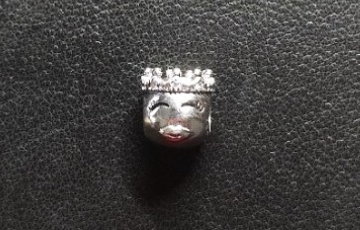 Pandora Princess Emoticon Fairytale Emoji Charm 925 Sterling