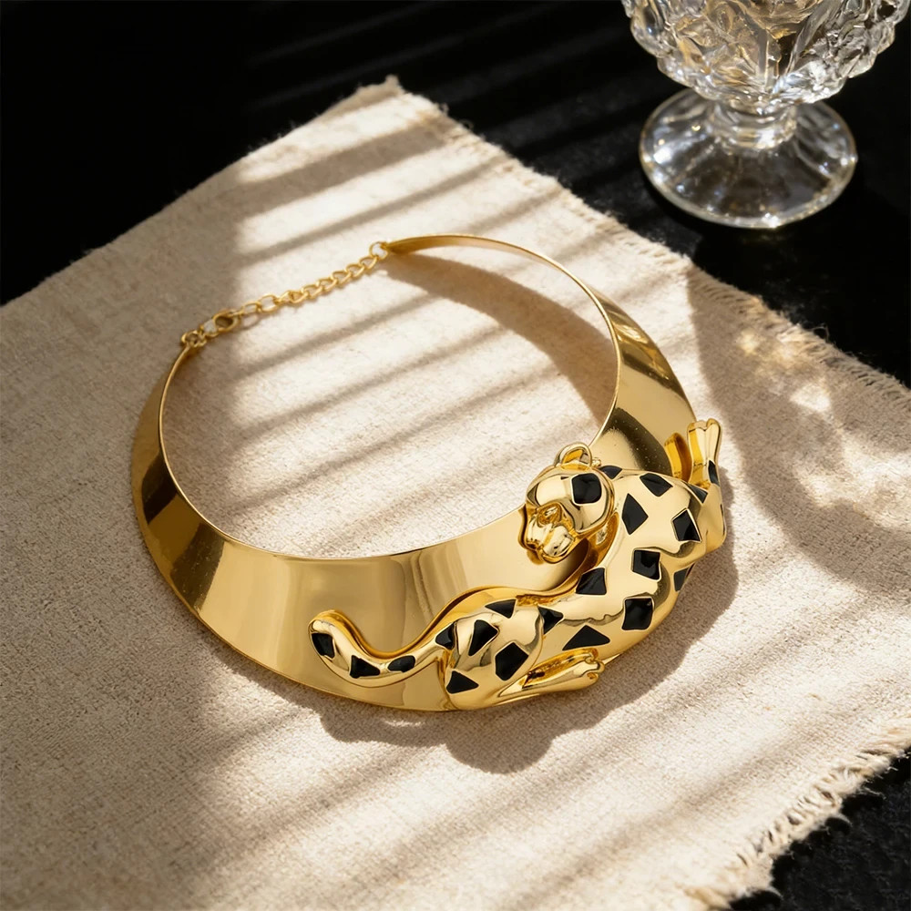 Jewelry Set for Women 18K Gold Plated Necklace Earrings Bracelet Ring Animal