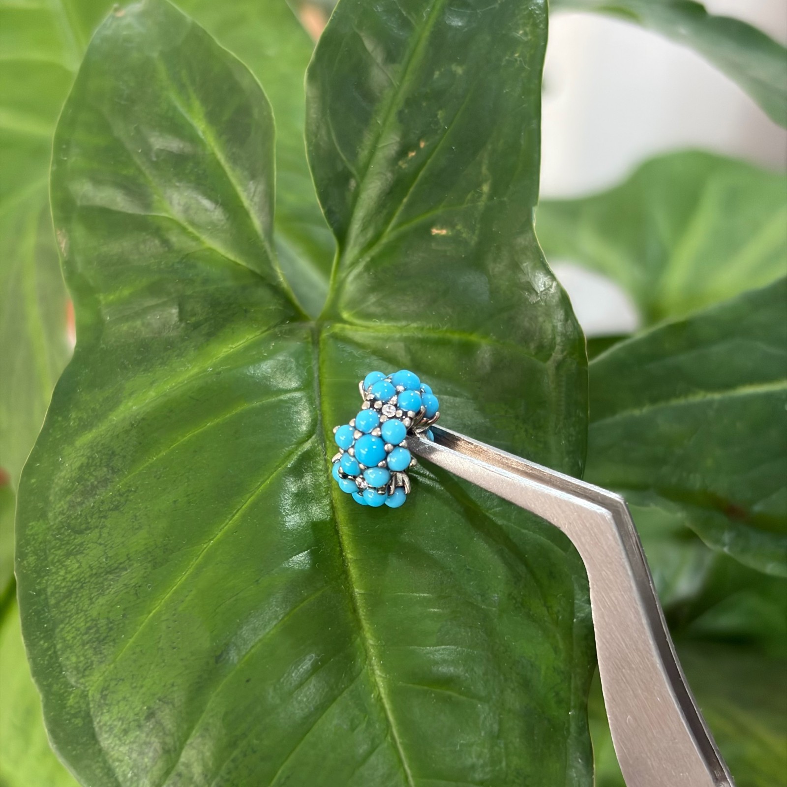 NEW 100% PANDORA #793897C02 Turquoise Colored Ocean Theme Charm WITH BOX