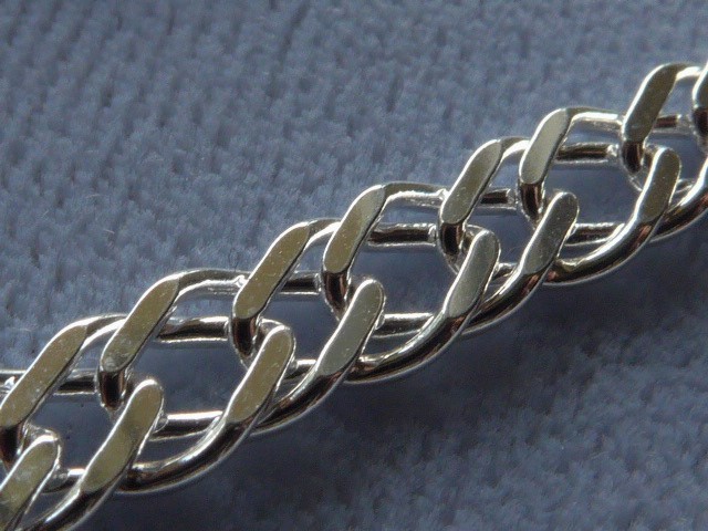 10″ ANKLE BRACELET ITALIAN STERLING SILVER ROMBO STYLE 4.5mm ITALY 925