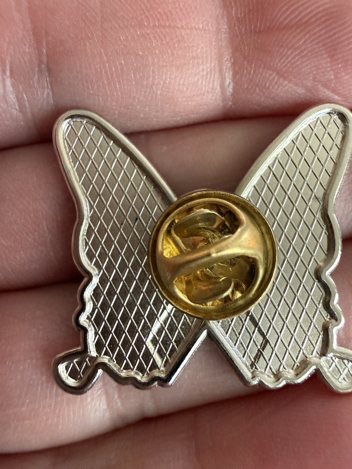 Butterfly Pin Enamel Suicide Prevention Purple Teal Ribbon Trauma Awareness