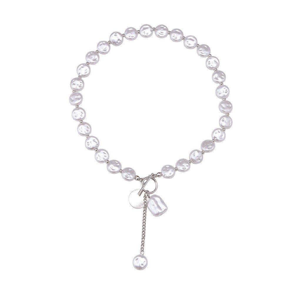 Pearl necklace jewelry – Baroque pearl necklace for women
