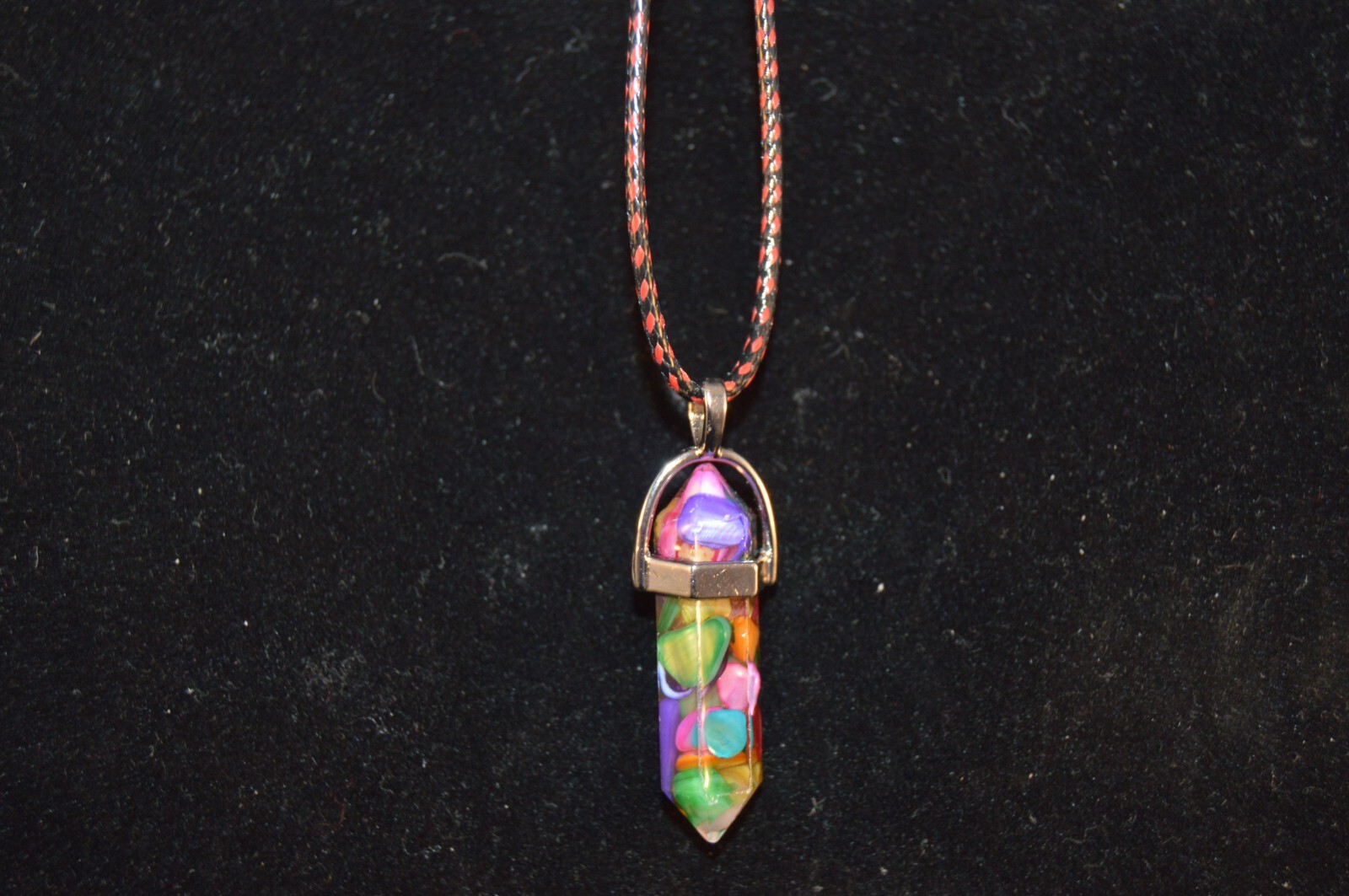 “COLORED STONE” Resin HEALING “Crystals” NECKLACES NEW! Jewelry USA SALES!!!