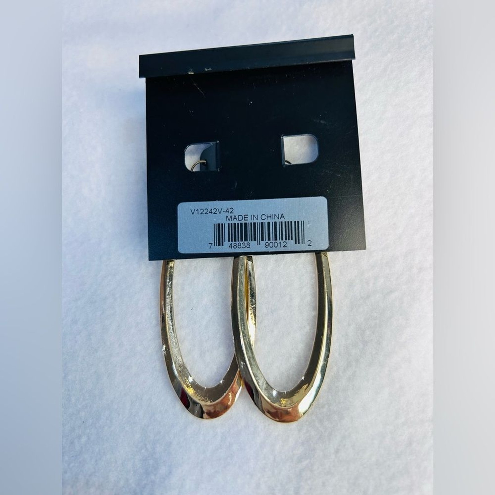 Vince Camuto Gold-Tone Oval Hoop Earrings