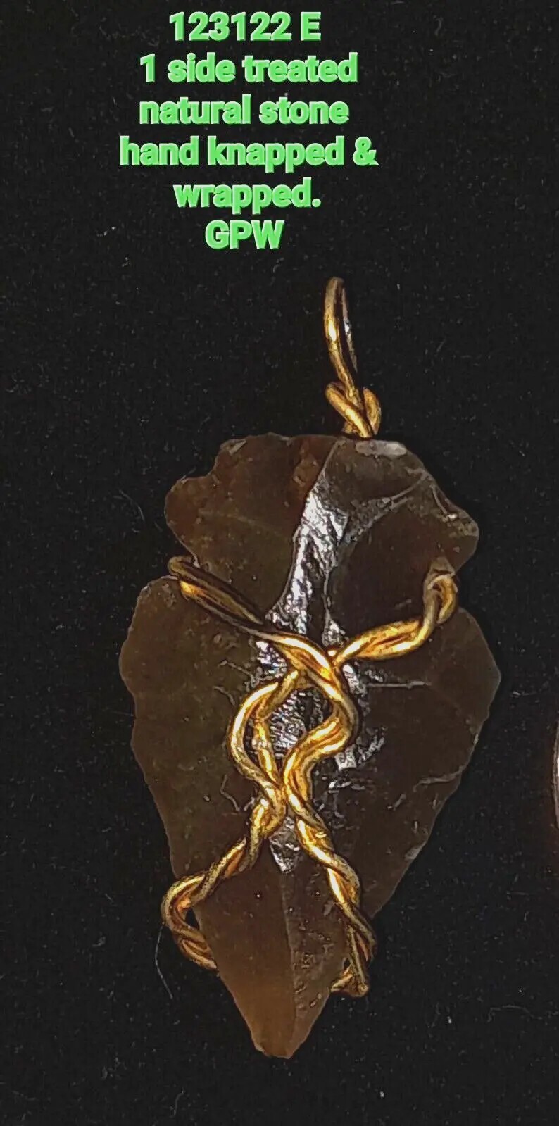 Twist Gold GP Arrowhead necklaces male female pendants jewelry new Gifts unisex